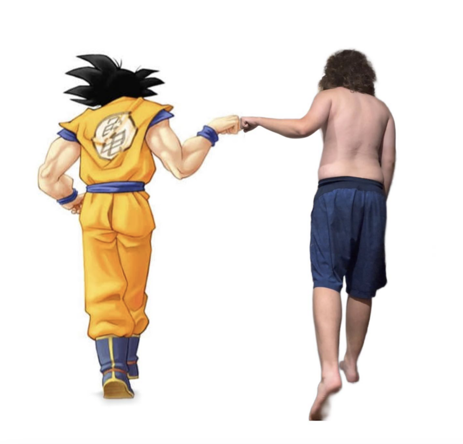 Nass and Goku goodbya.