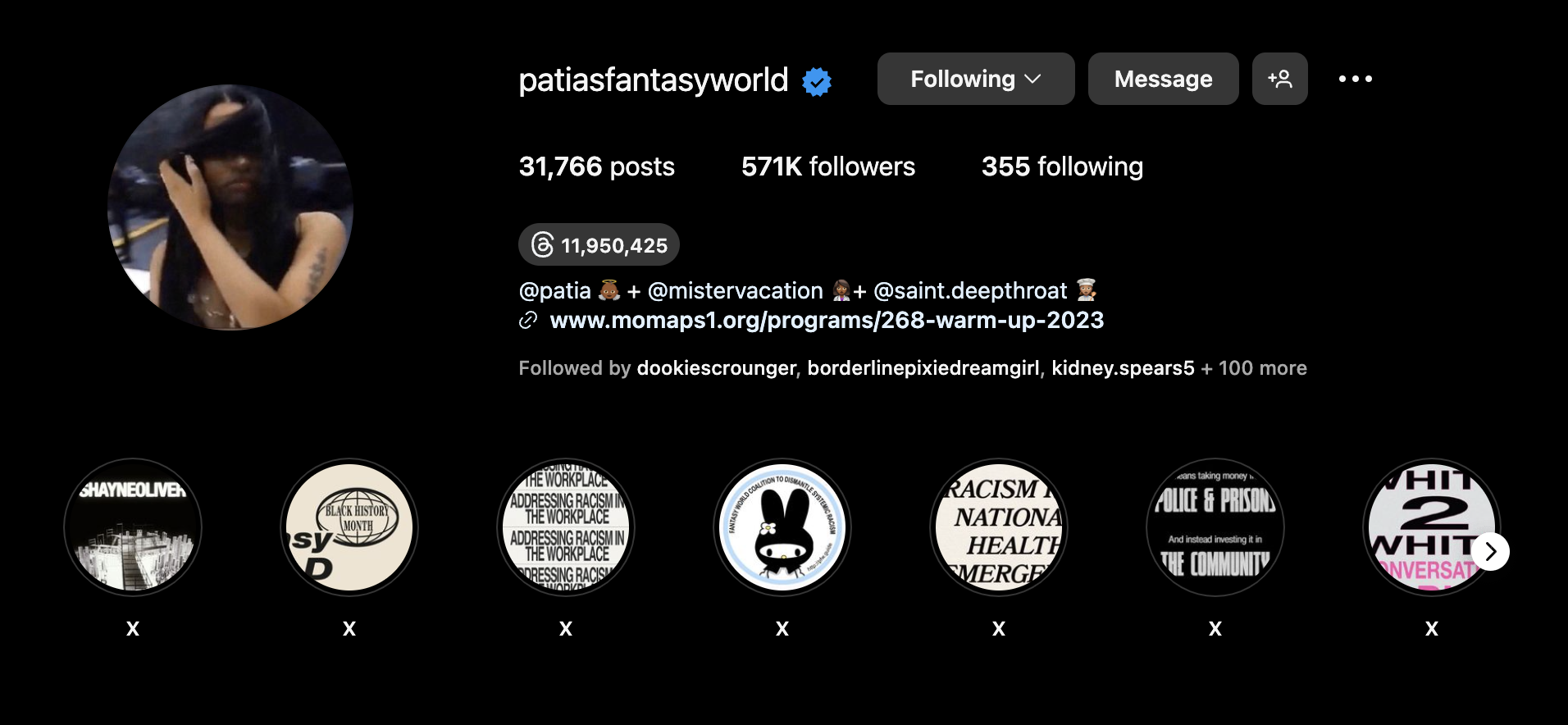 patiasfantasyworld Instagram account