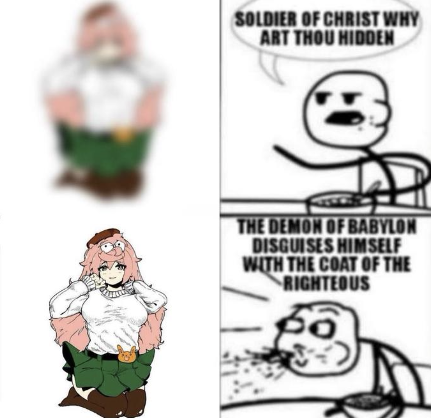 Peter Griffin Demon of Babylon meme